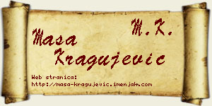 Maša Kragujević vizit kartica